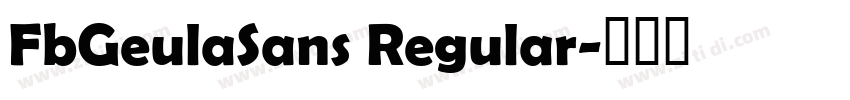 FbGeulaSans Regular字体转换